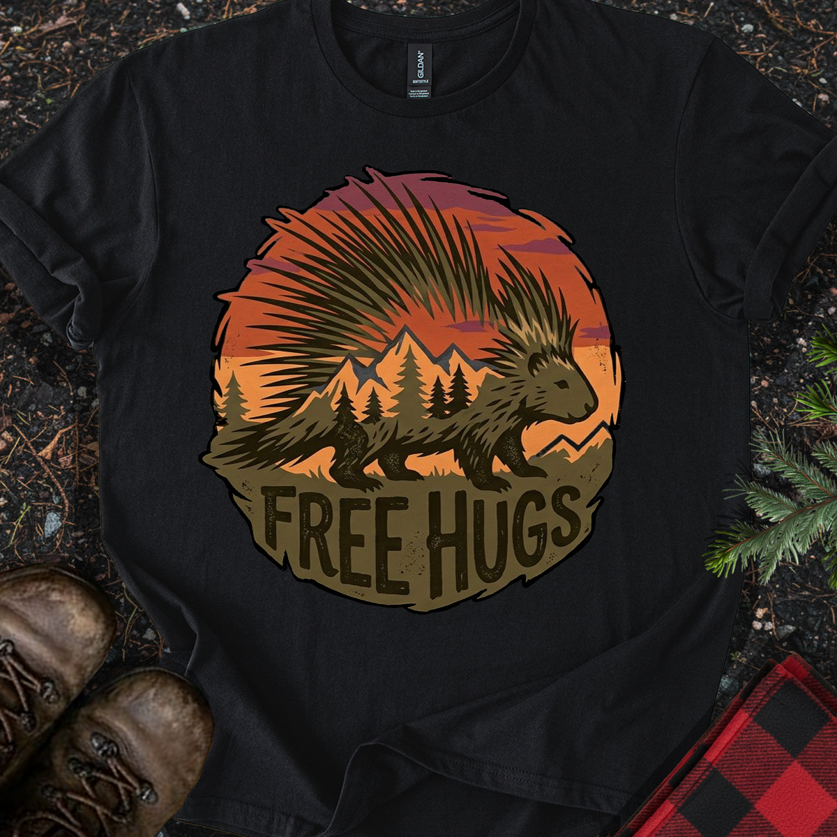 Free Hugs Porcupine T-shirt