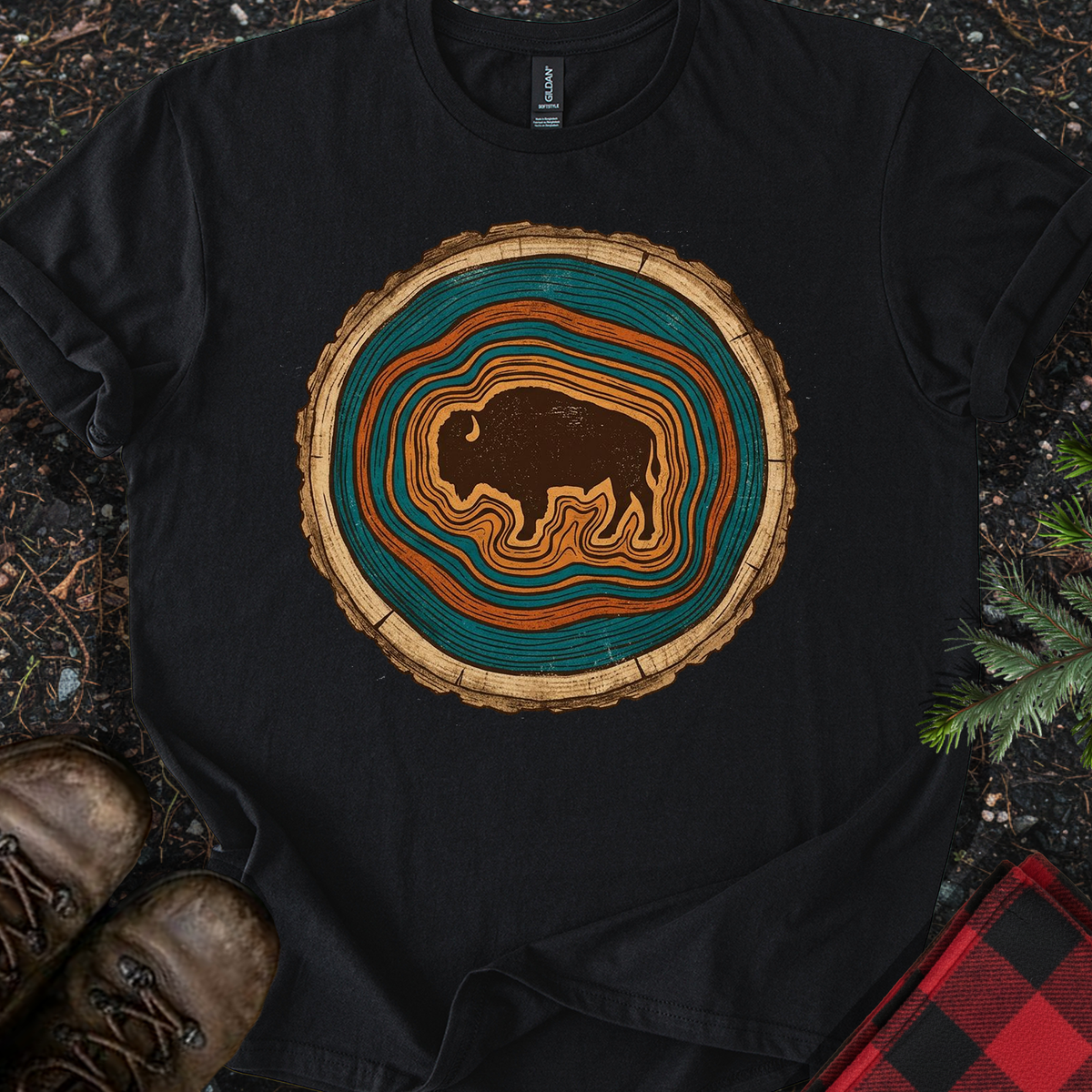 Bison Rings T-shirt