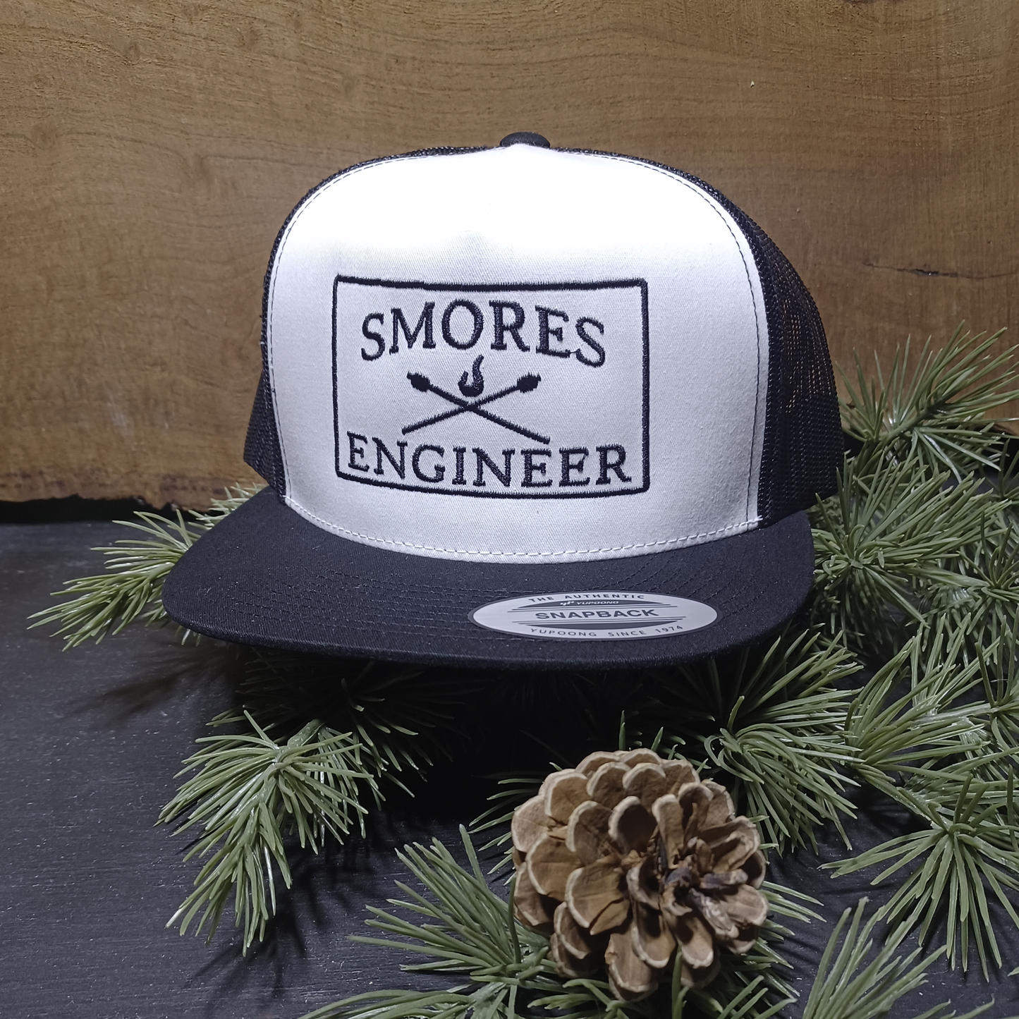 Flat Brim Hat Smores Engineer
