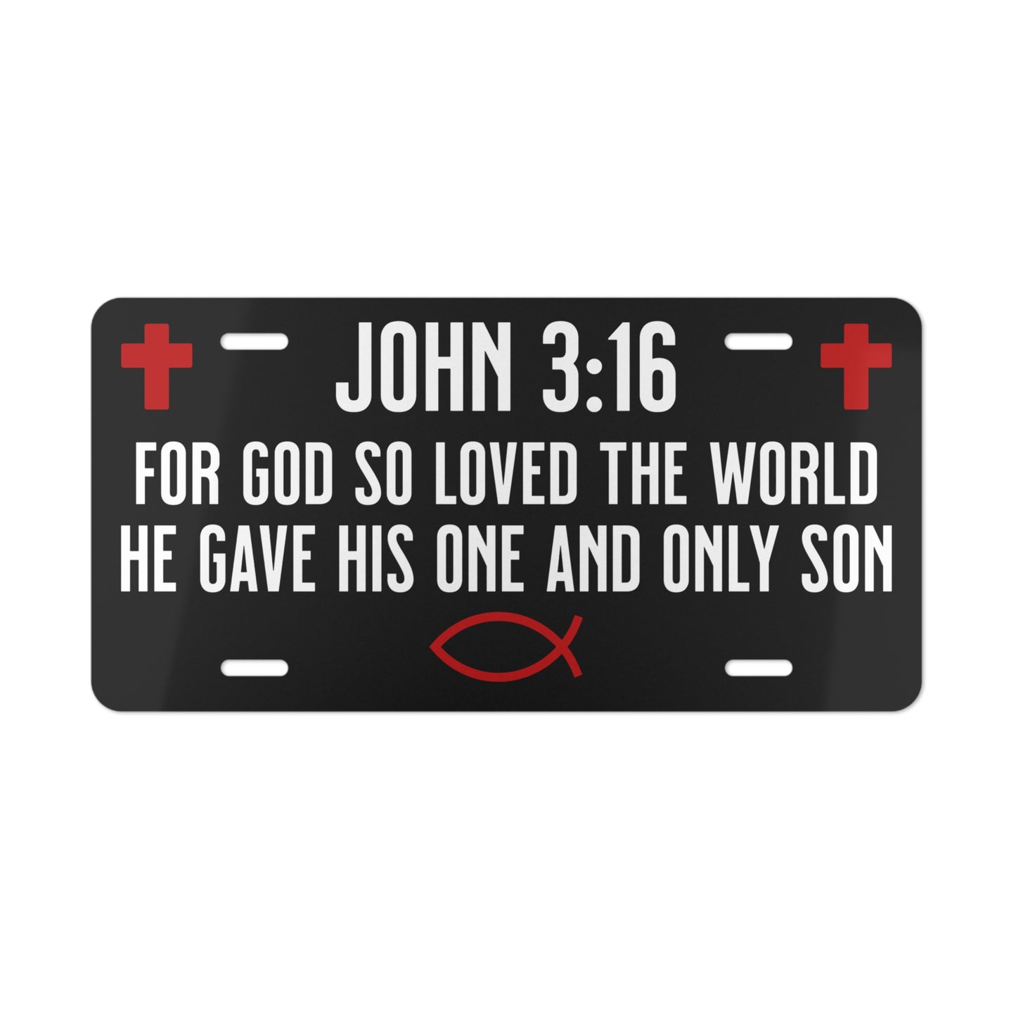 John 3:16 Vanity License Plate