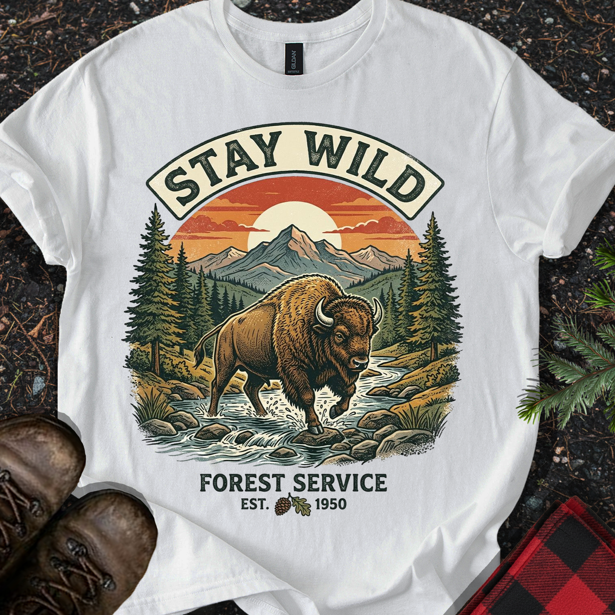 Stay Wild Bison T-shirt