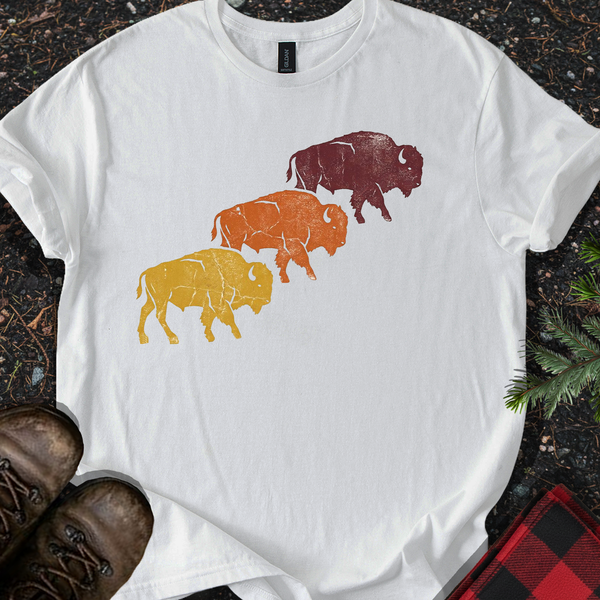 Retro Bison T-shirt