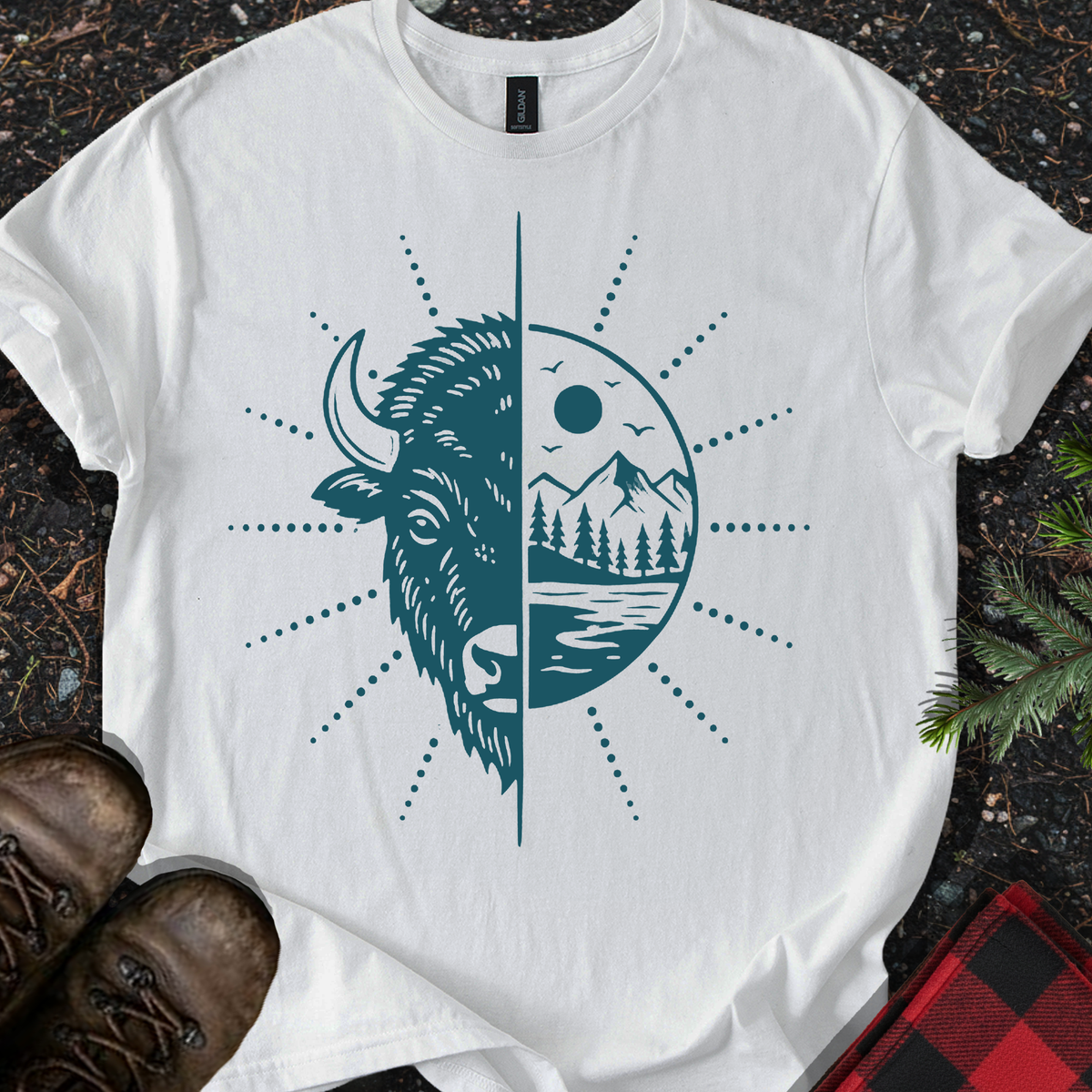 Bison Mountains T-shirt