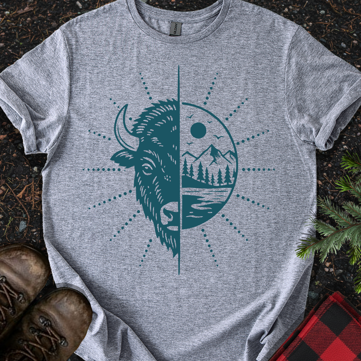 Bison Mountains T-shirt