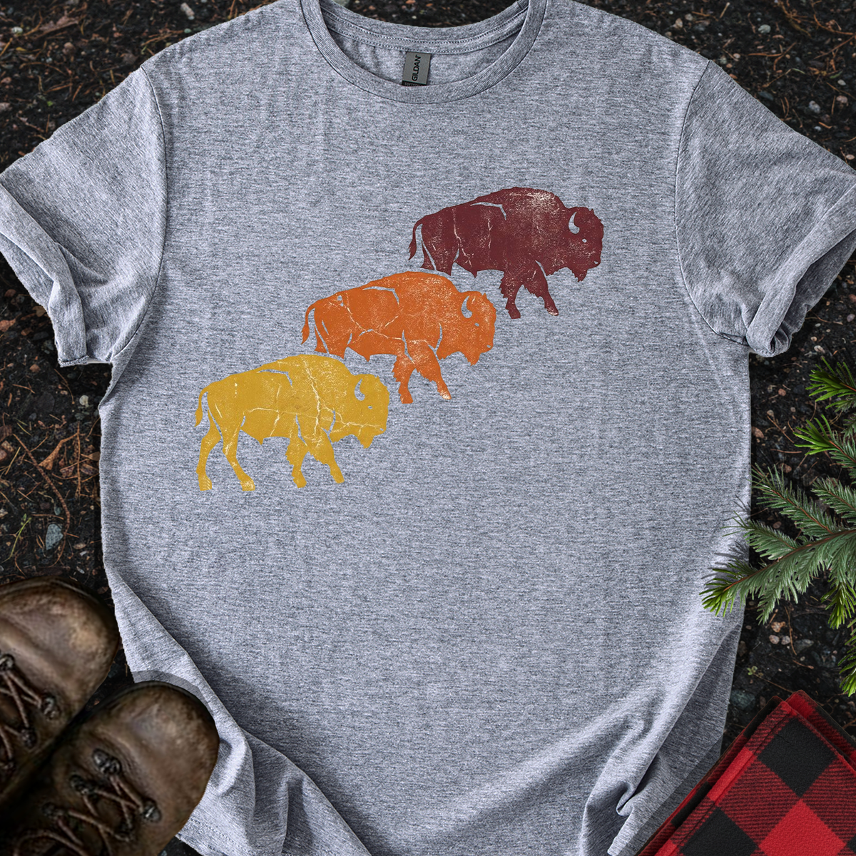 Retro Bison T-shirt