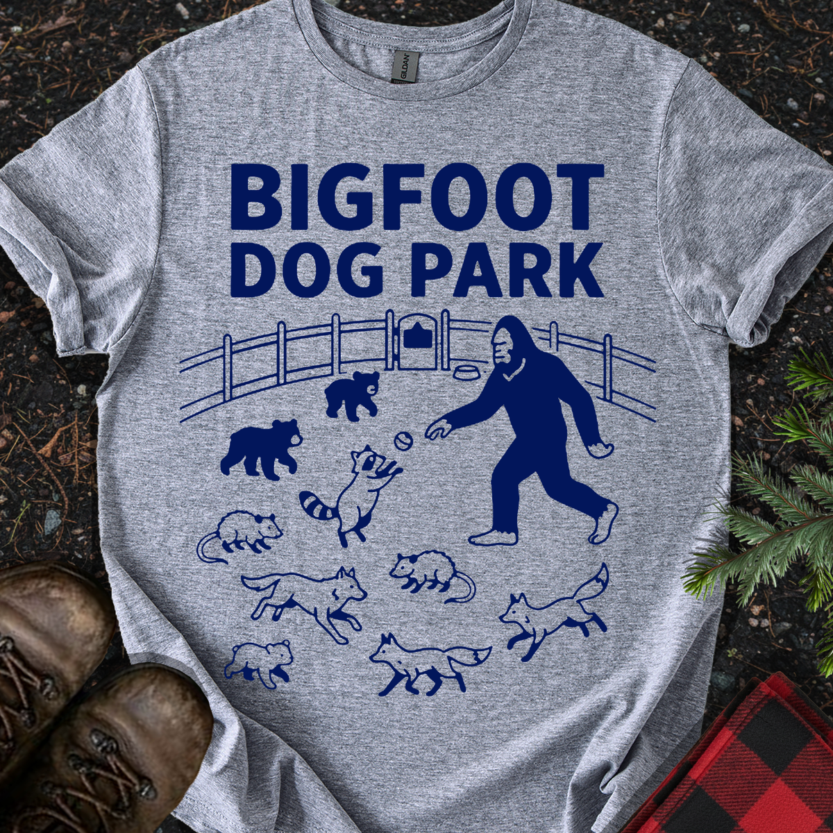Bigfoot Dog Park T-shirt