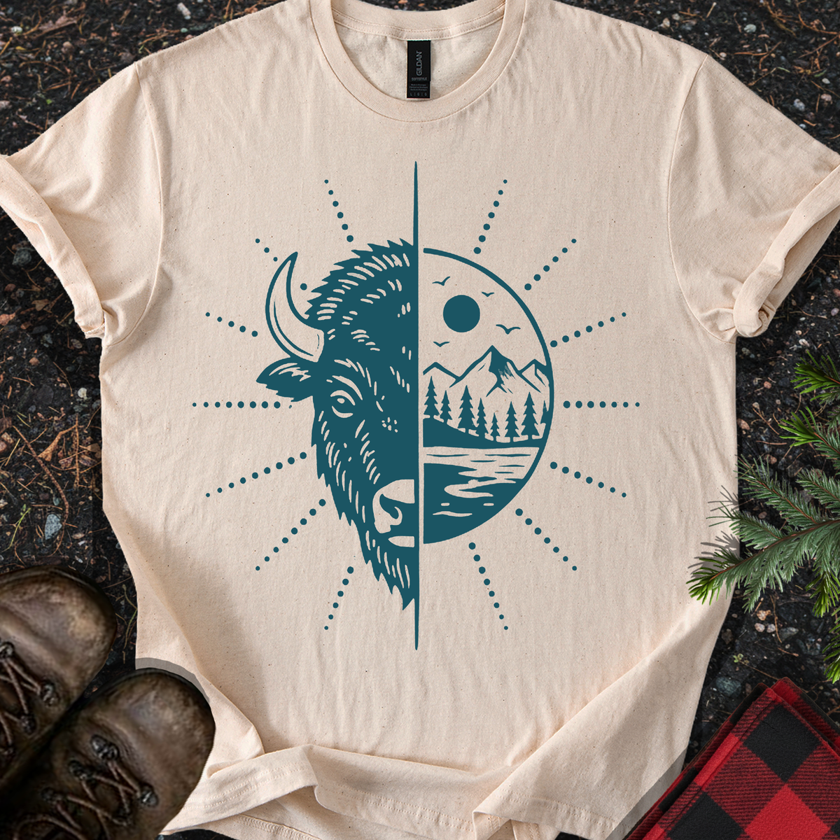 Bison Mountains T-shirt