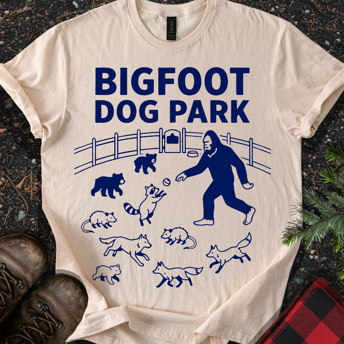Bigfoot Dog Park T-shirt