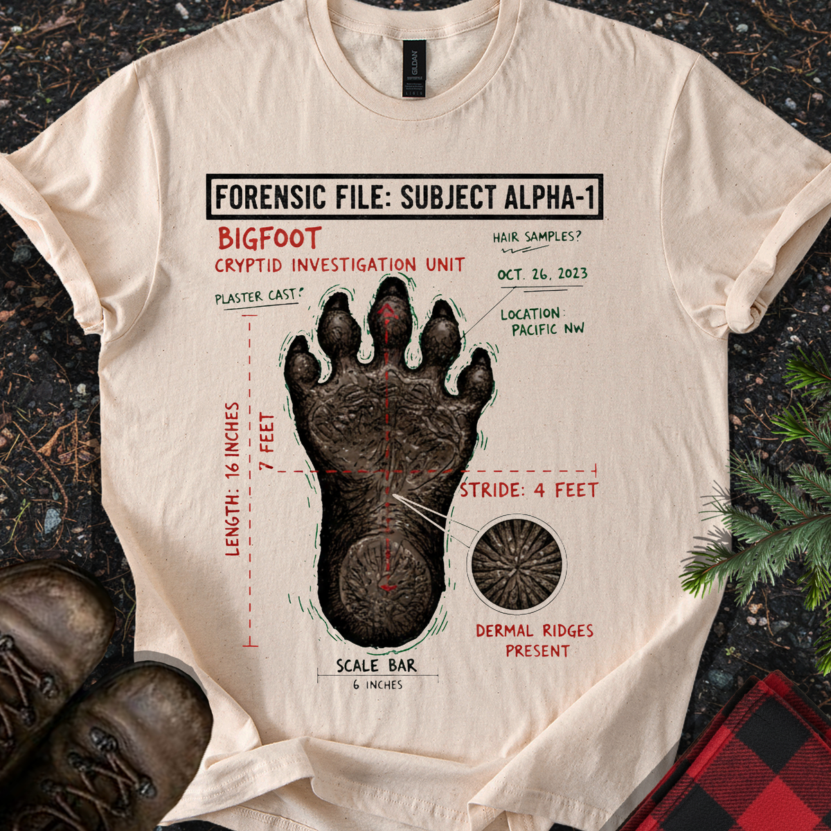 Bigfoot Footprint T-shirt