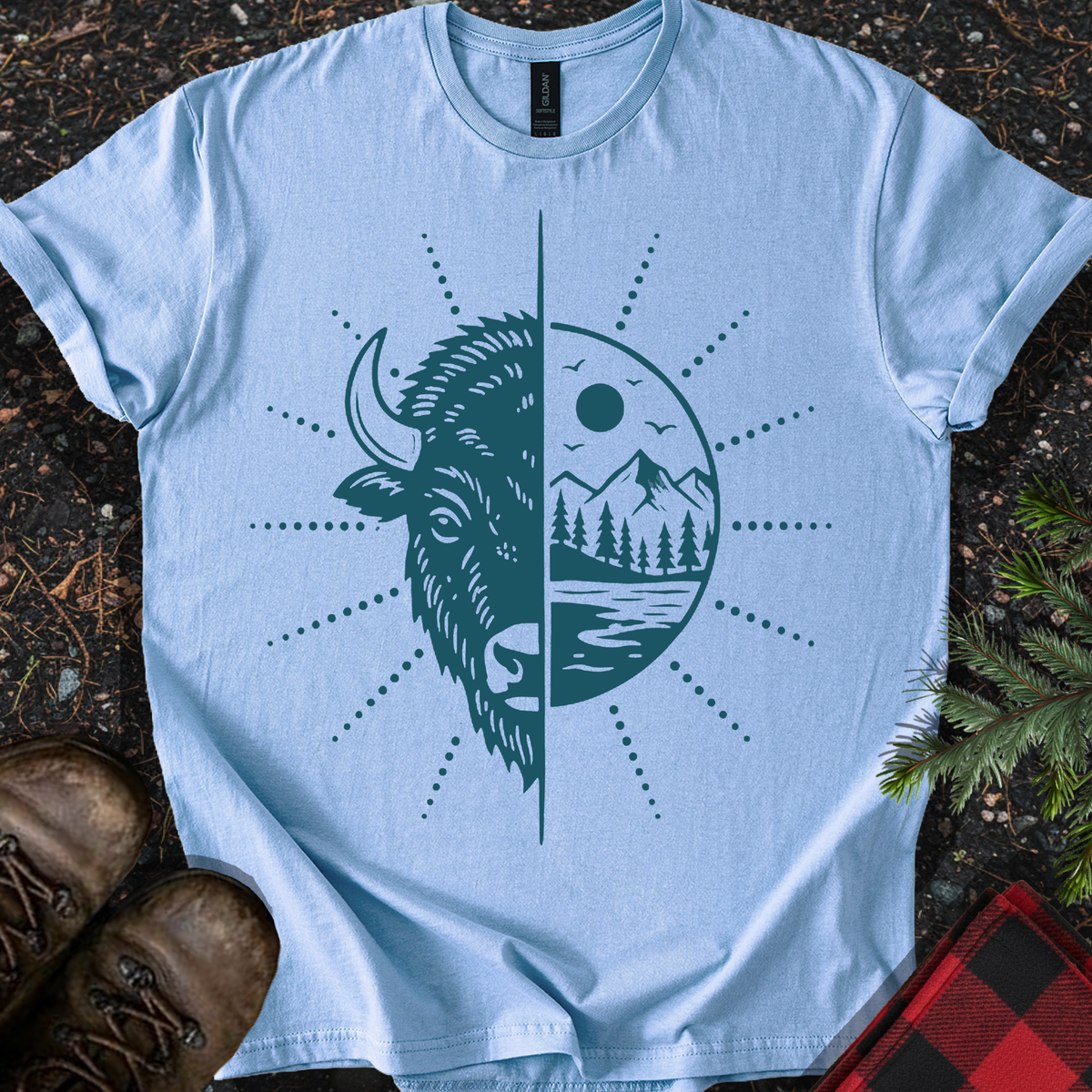 Bison Mountains T-shirt