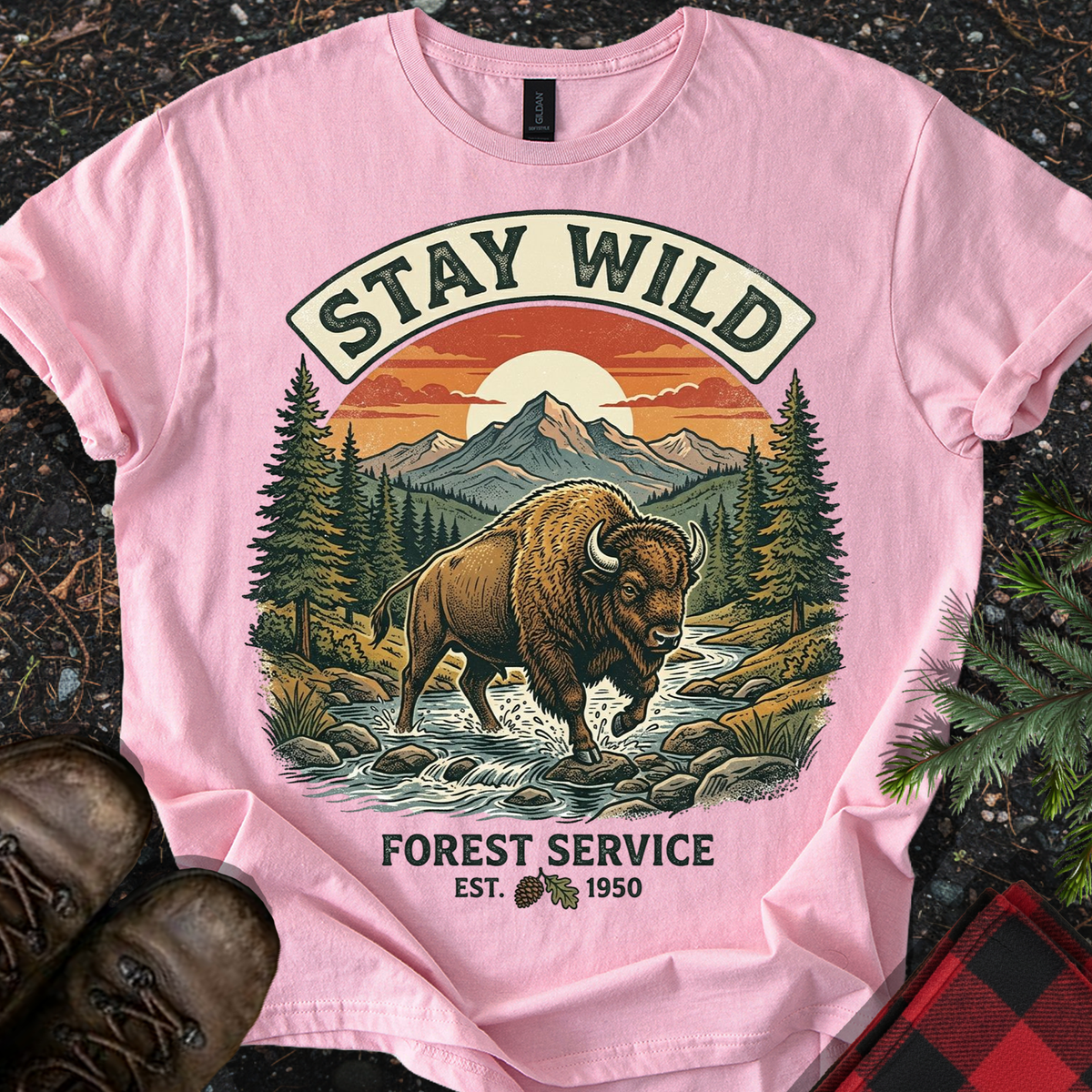Stay Wild Bison T-shirt