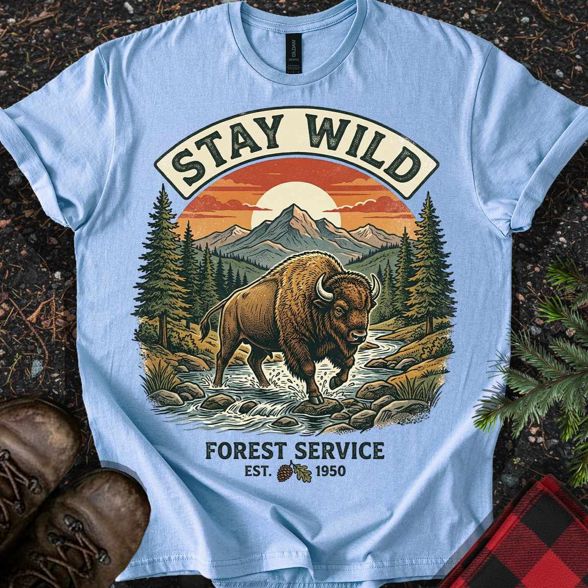 Stay Wild Bison T-shirt