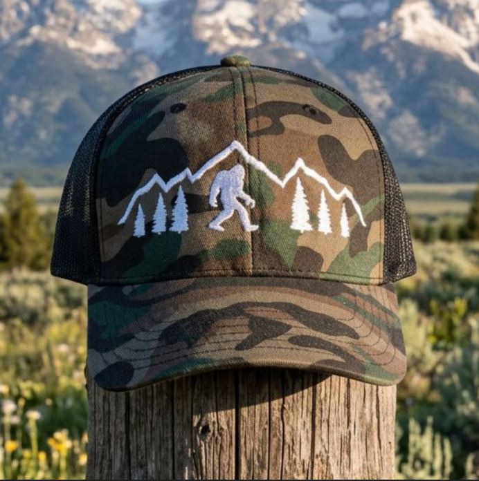 Bigfoot Mountains Camo Hat