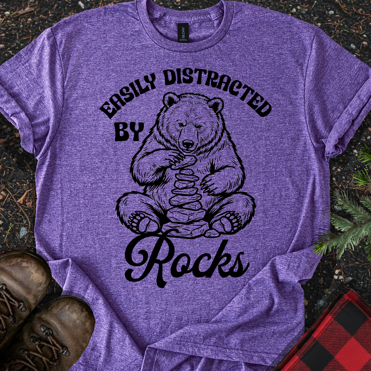 Easily Distracted by Rocks T-Shirt
