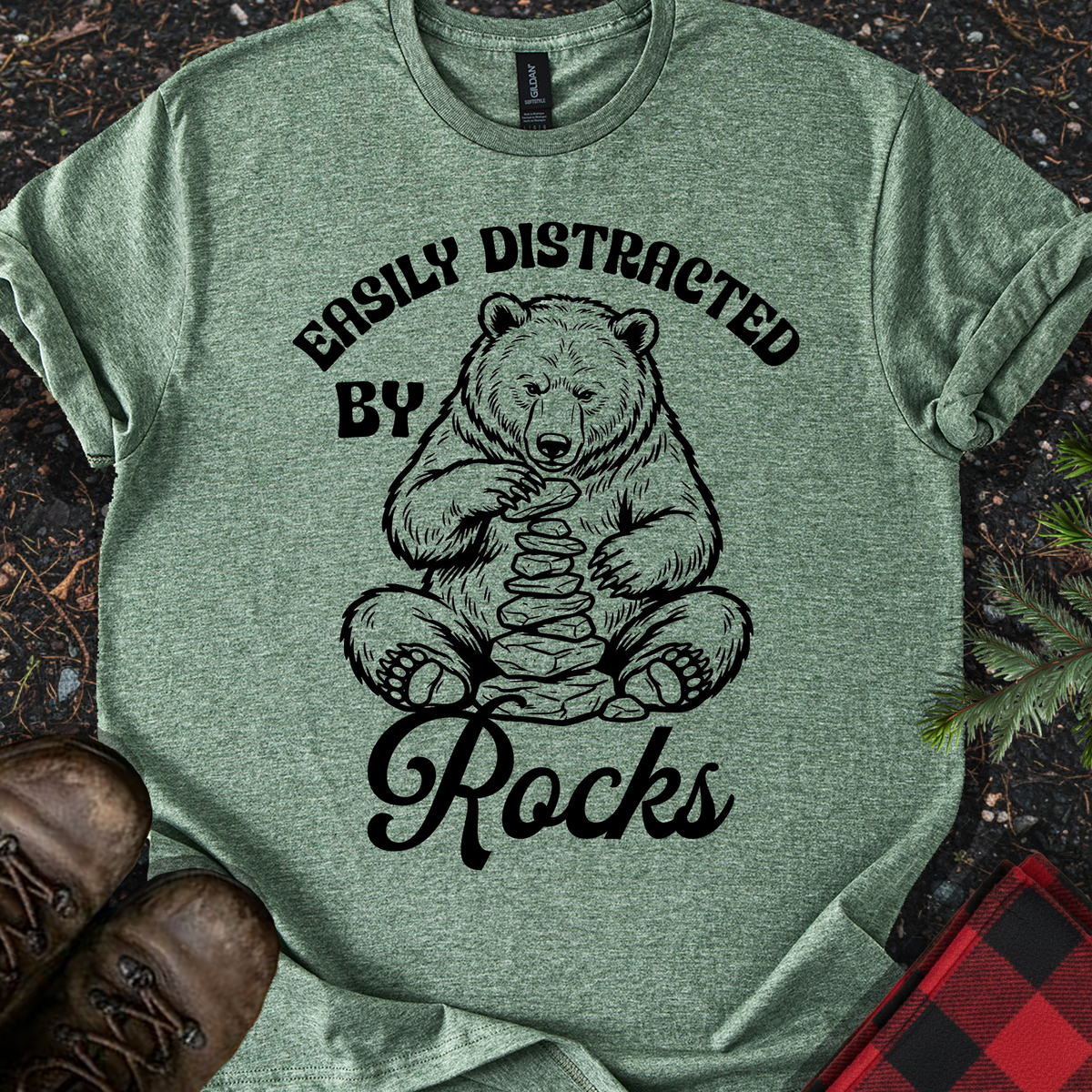 Easily Distracted by Rocks T-Shirt