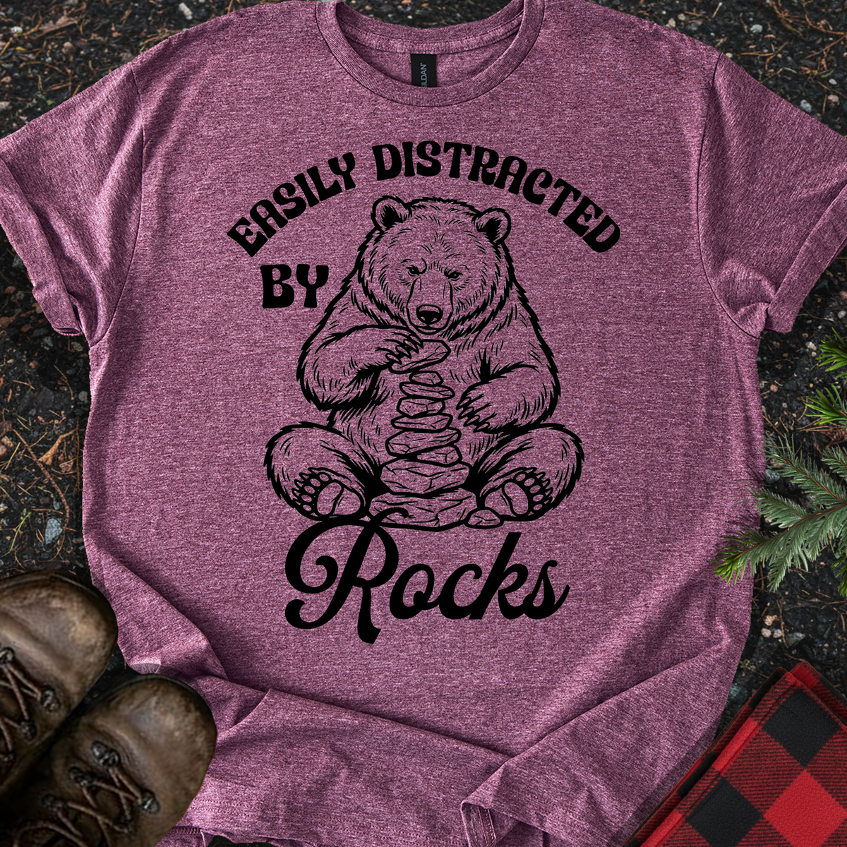 Easily Distracted by Rocks T-Shirt