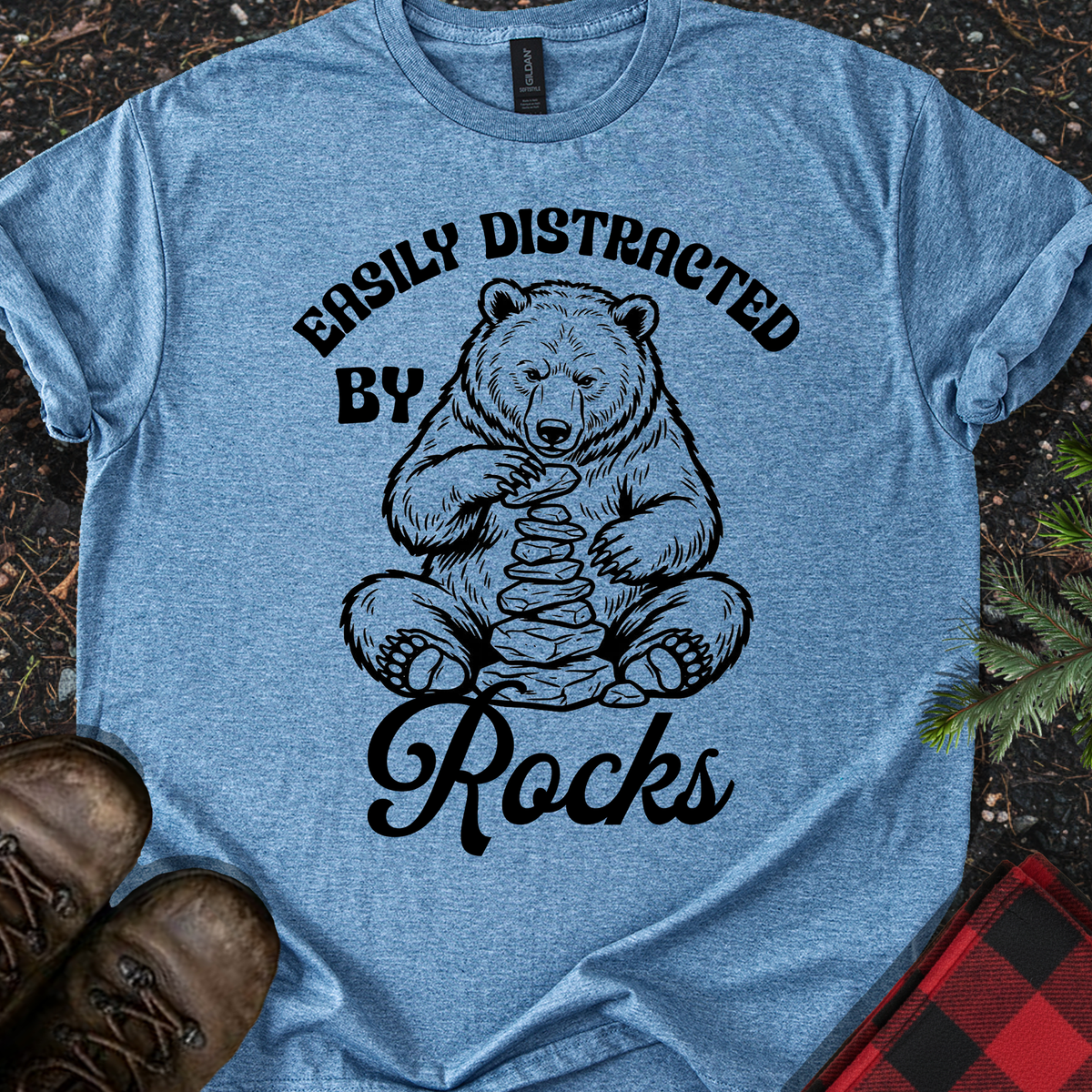 Easily Distracted by Rocks T-Shirt
