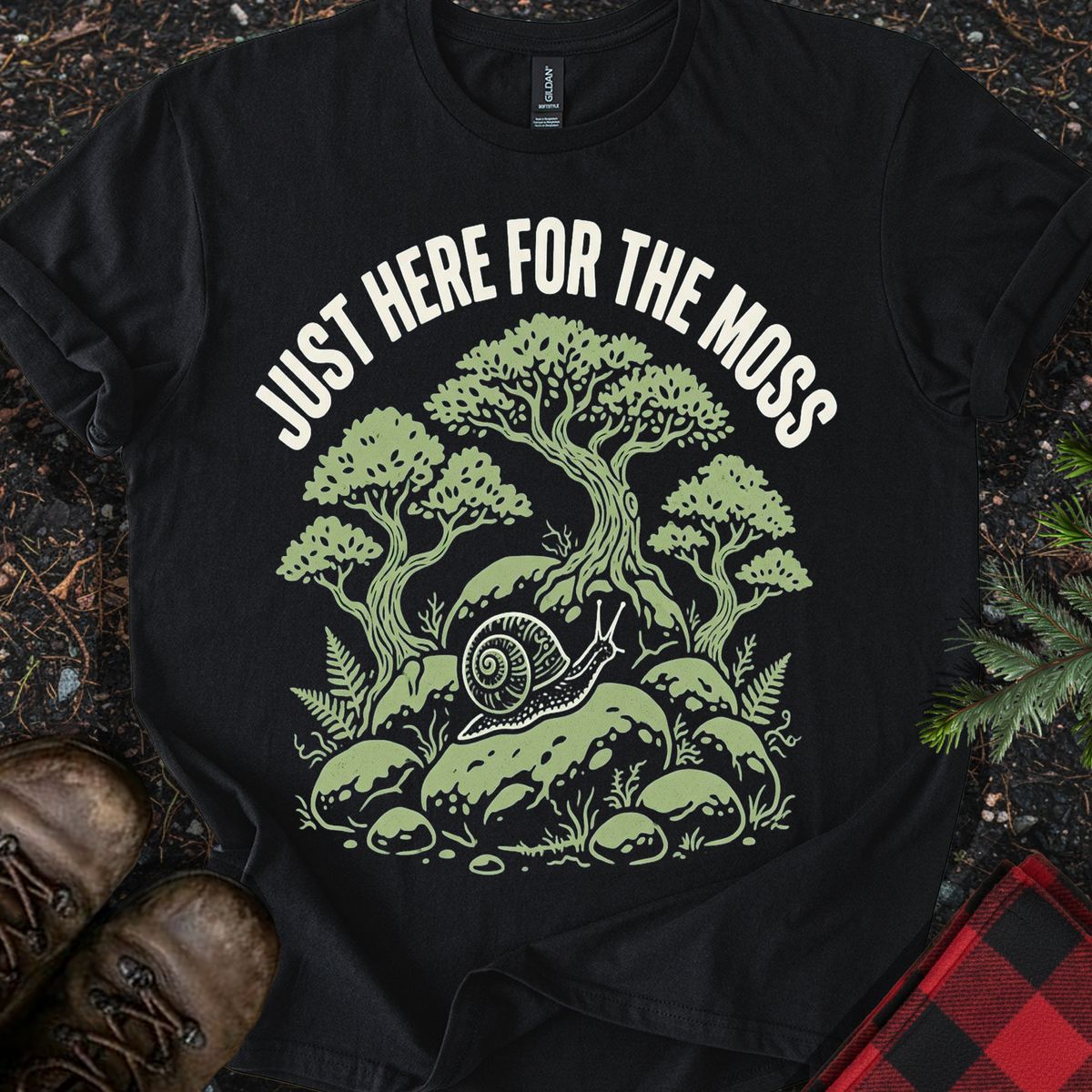 Snail and Moss T-shirt
