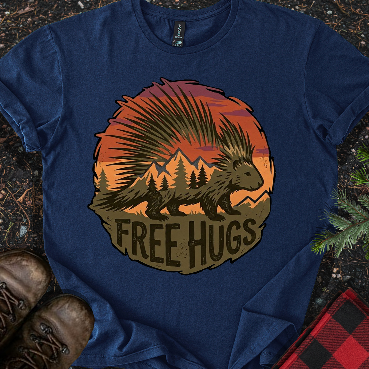 Free Hugs Porcupine T-shirt