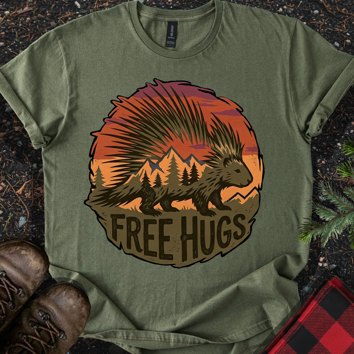 Free Hugs Porcupine T-shirt