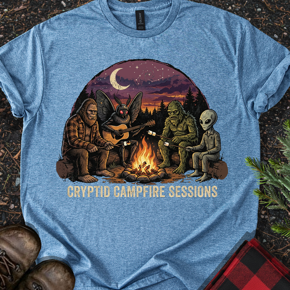 Cryptid Camping T-shirt