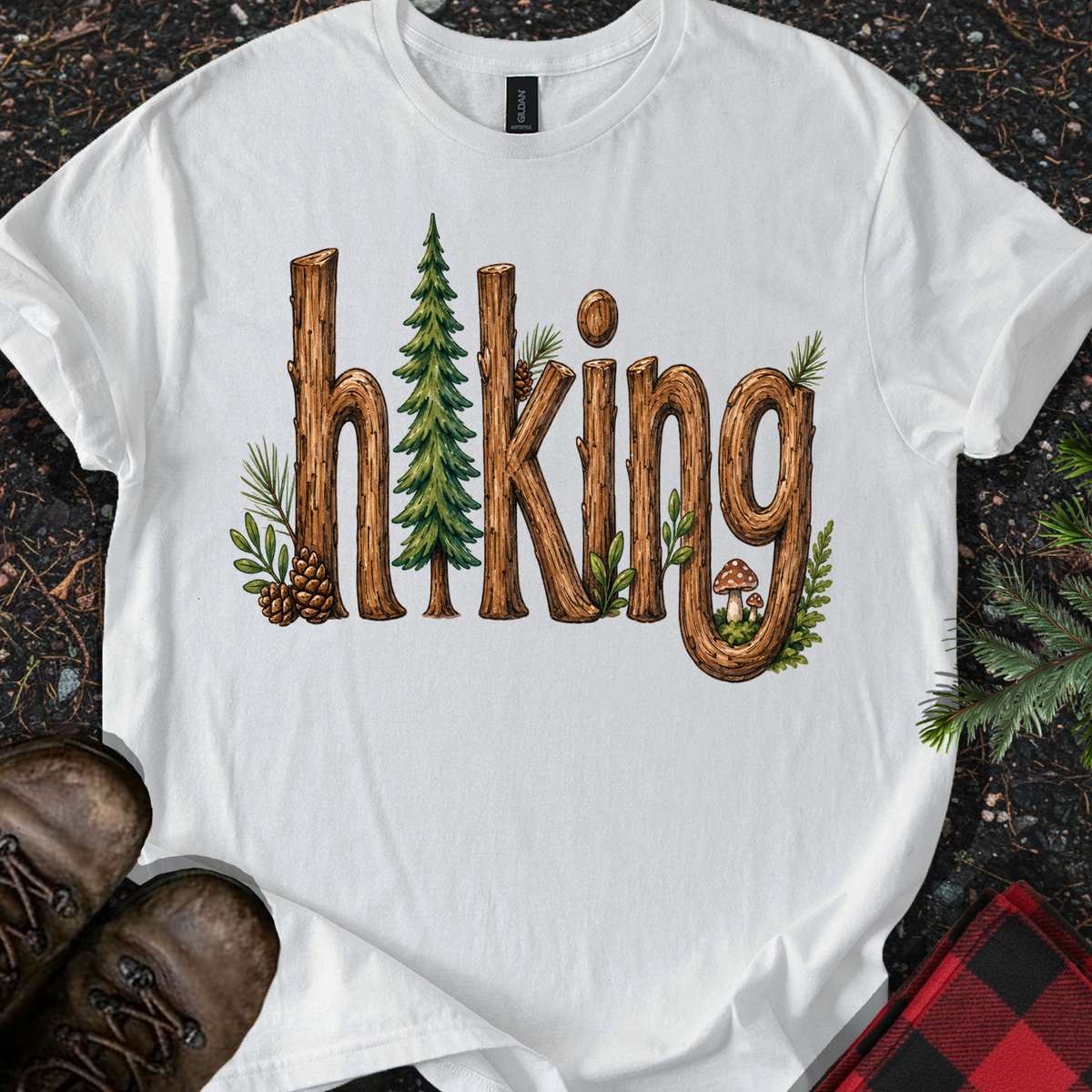 Hiking Typography T-shirt