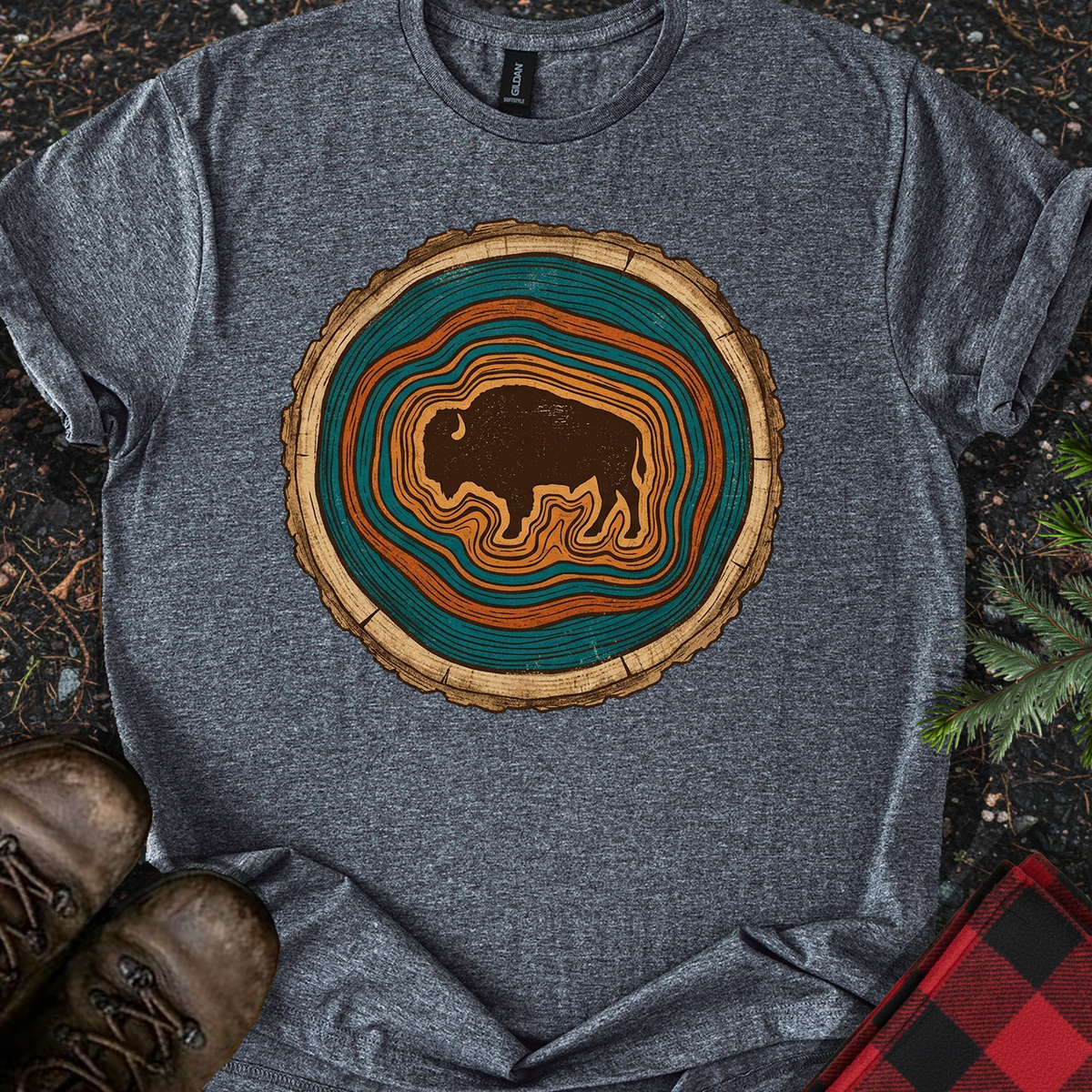 Bison Rings T-shirt