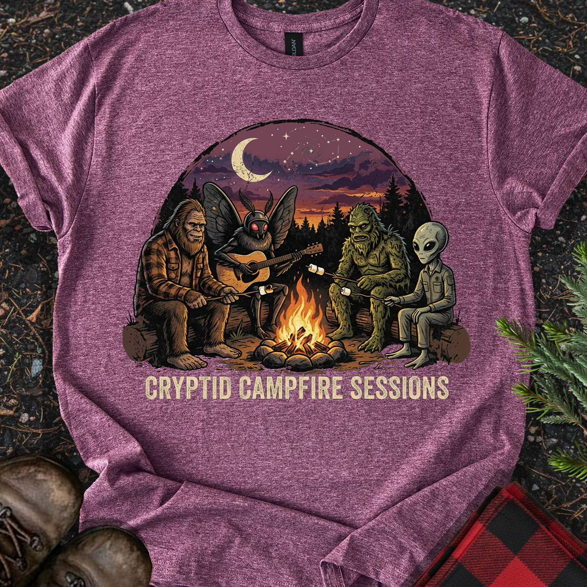 Cryptid Camping T-shirt