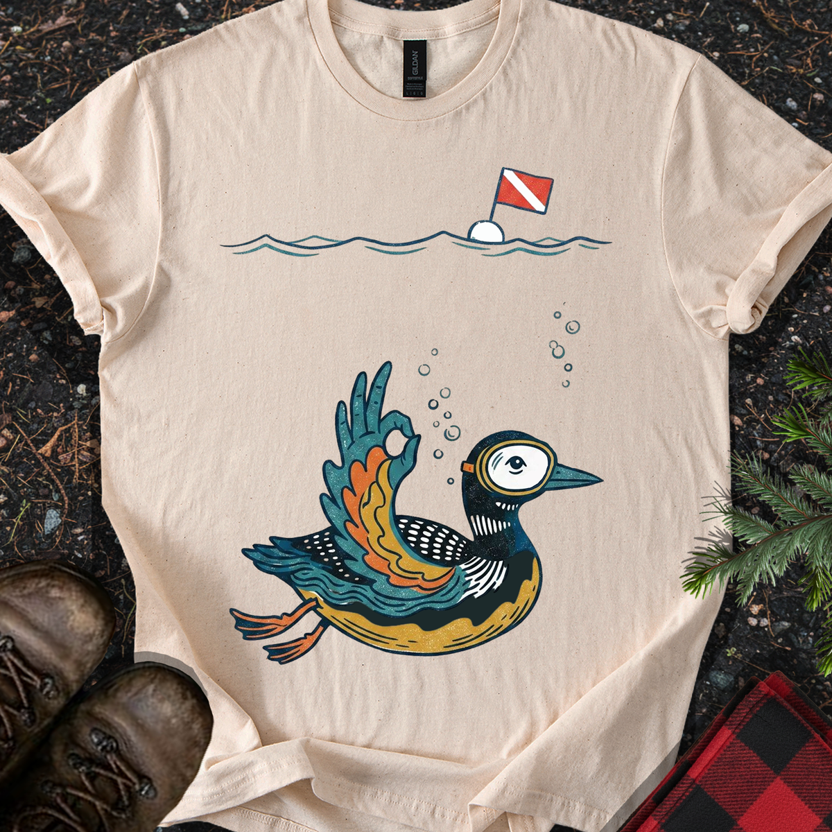 Loon Diver T-shirt