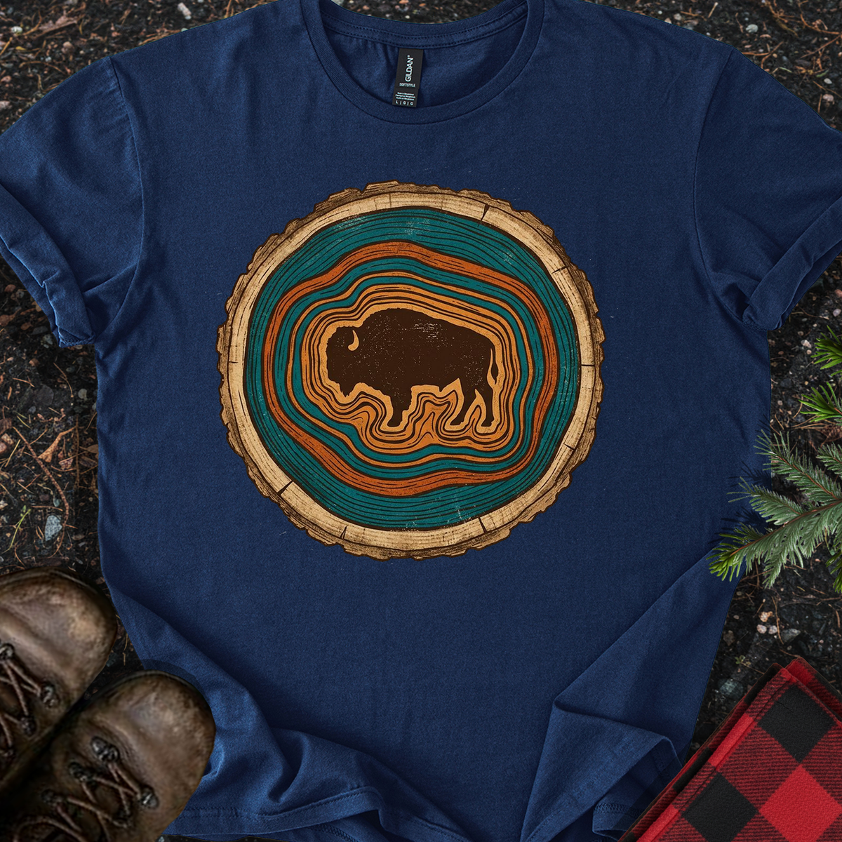 Bison Rings T-shirt