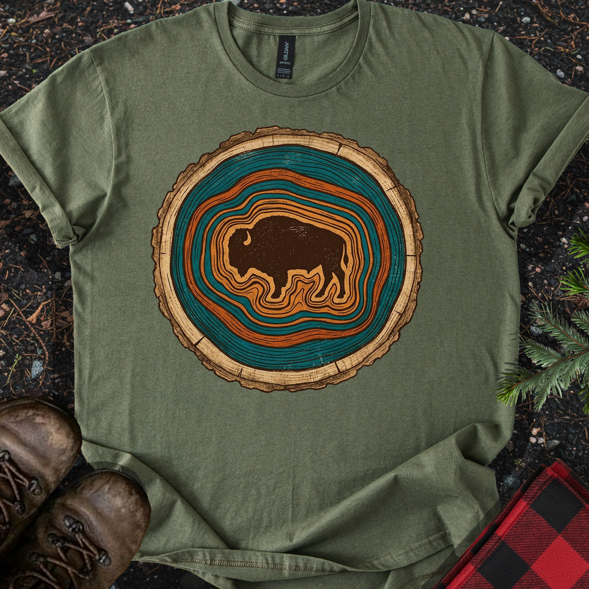 Bison Rings T-shirt