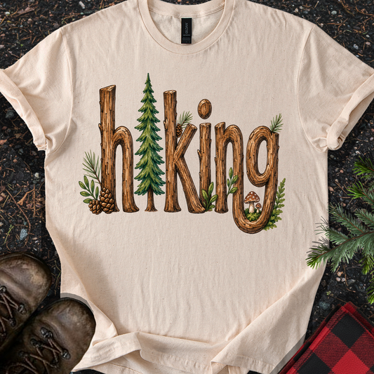 Hiking Typography T-shirt