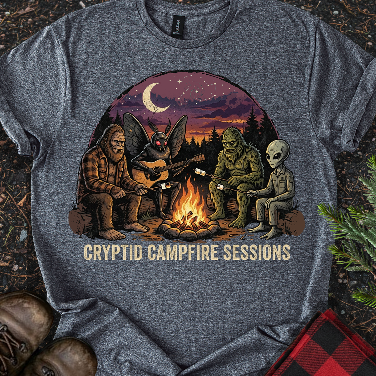 Cryptid Camping T-shirt