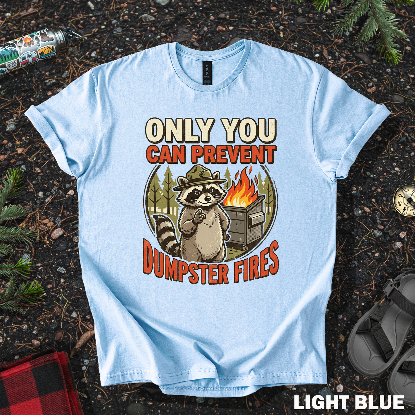 Raccoon Dumpster Fire
