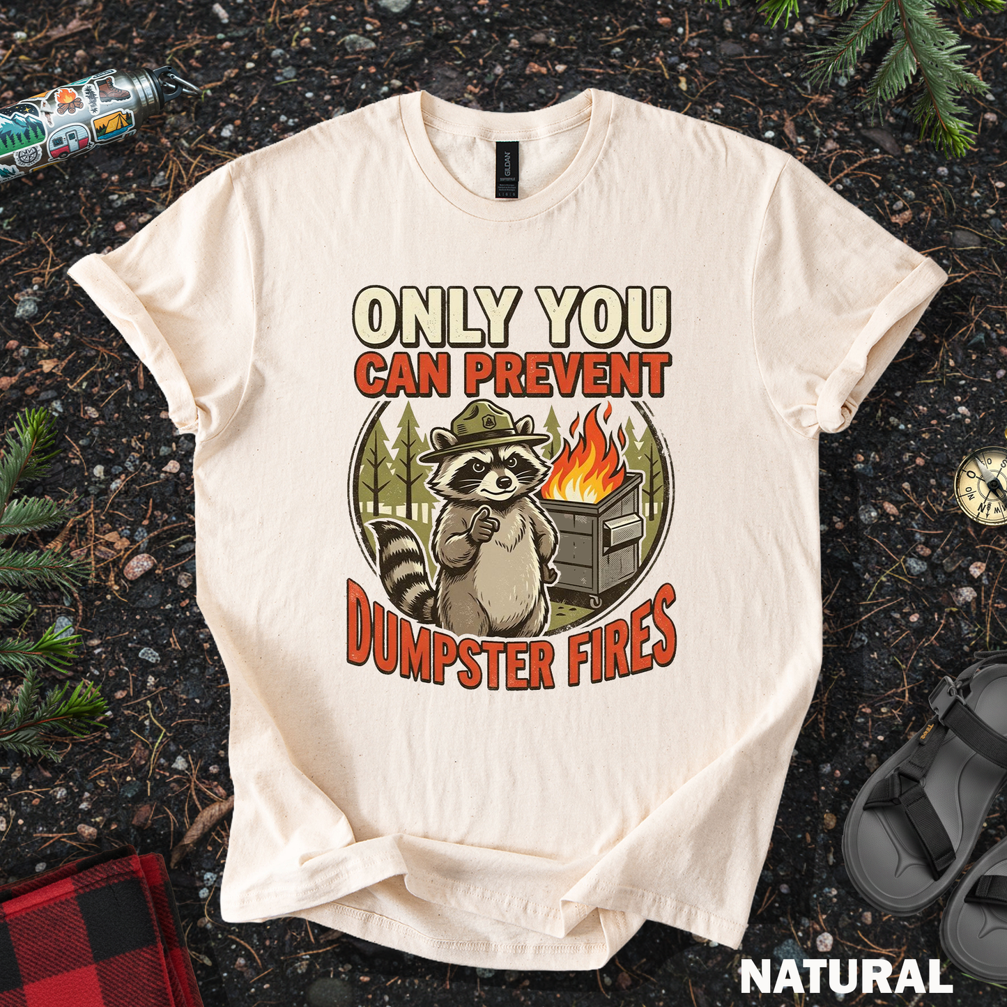 Raccoon Dumpster Fire