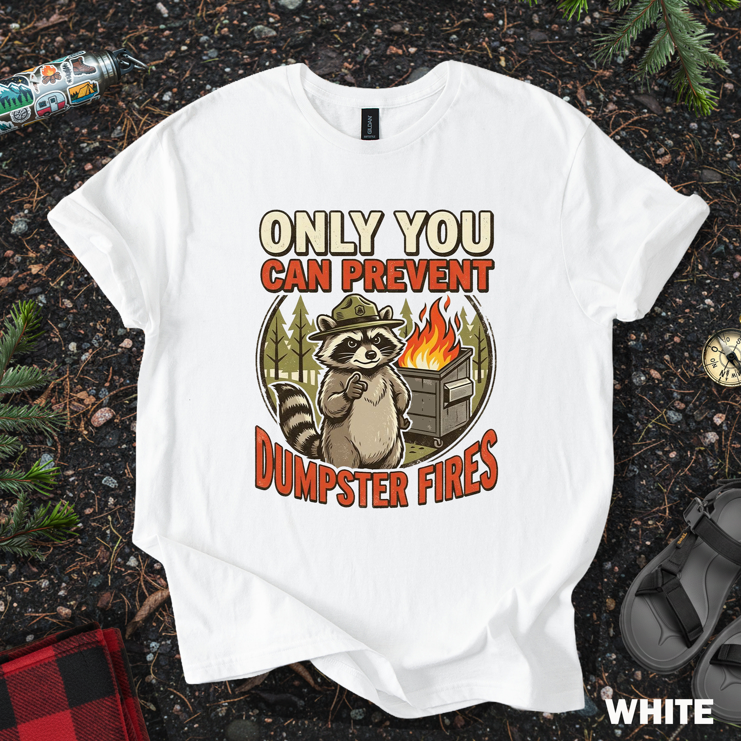 Raccoon Dumpster Fire