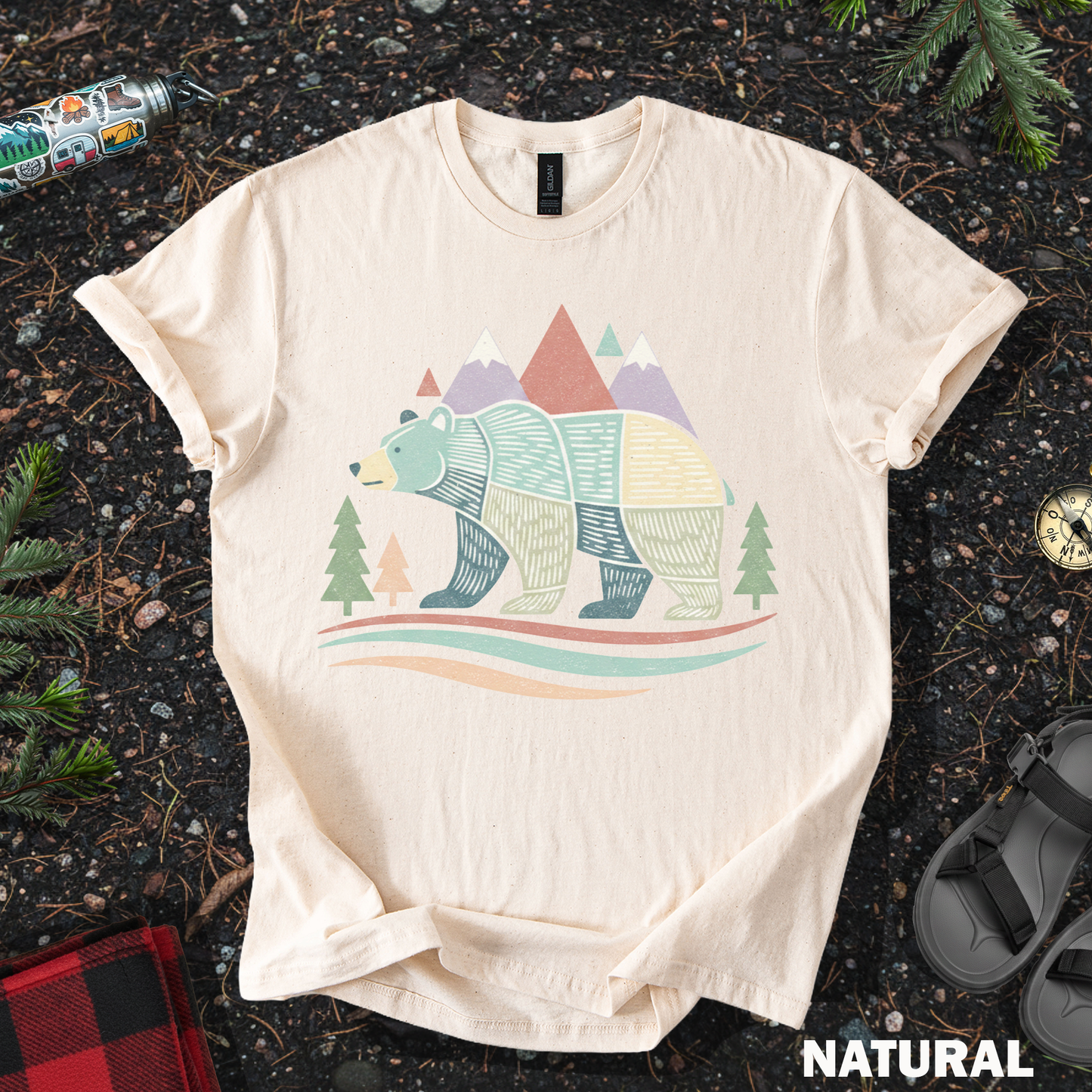 Bear Lover Mountains Tee