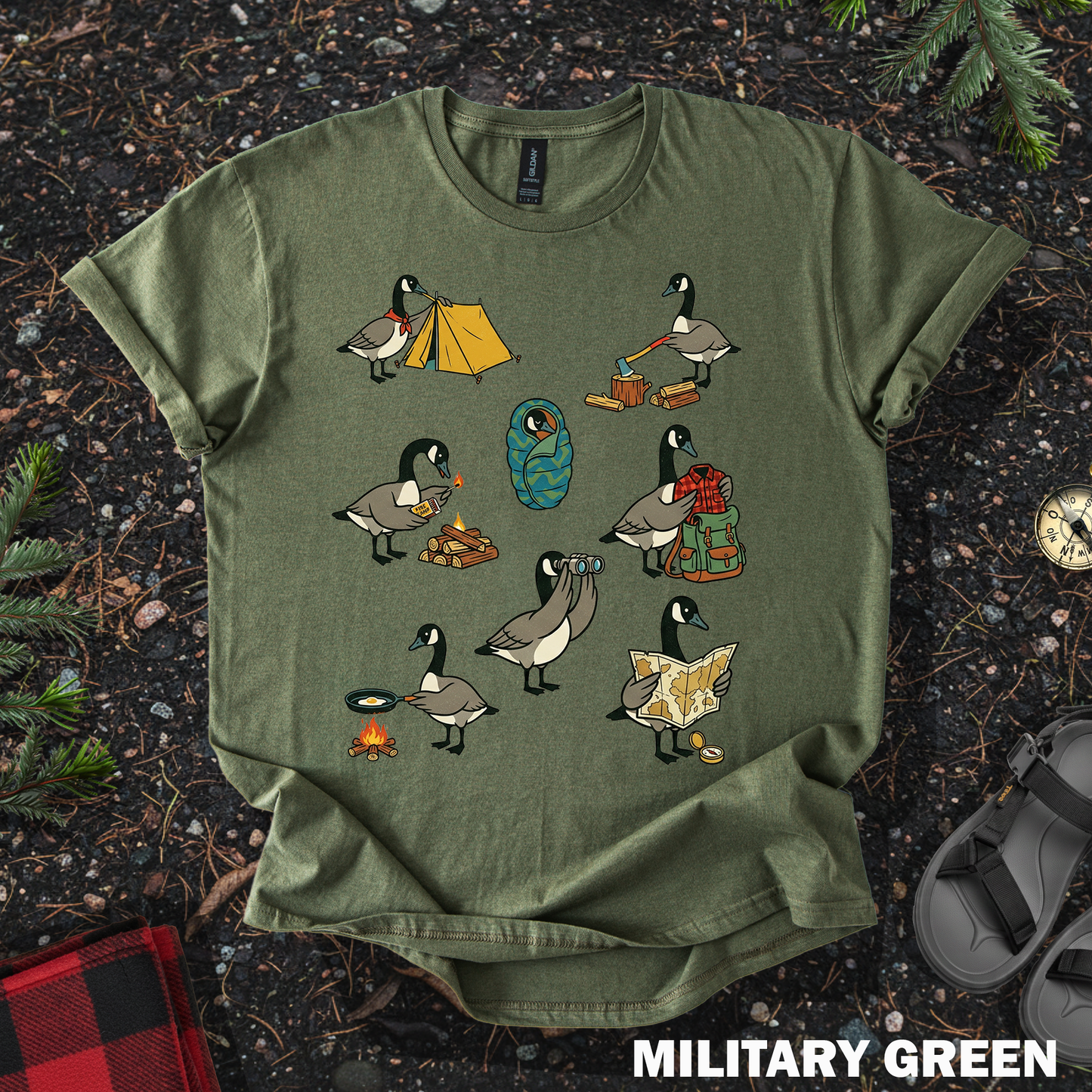 Camping Goose Tee