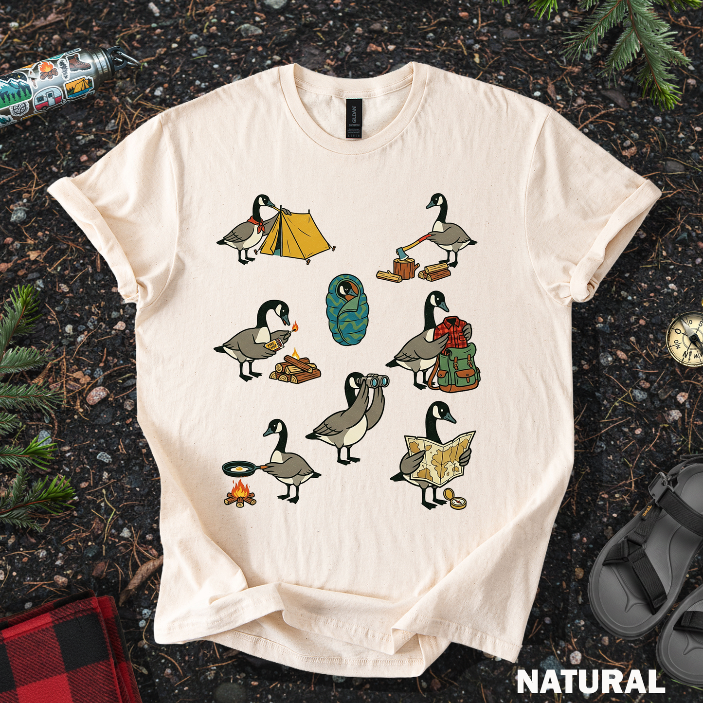 Camping Goose Tee