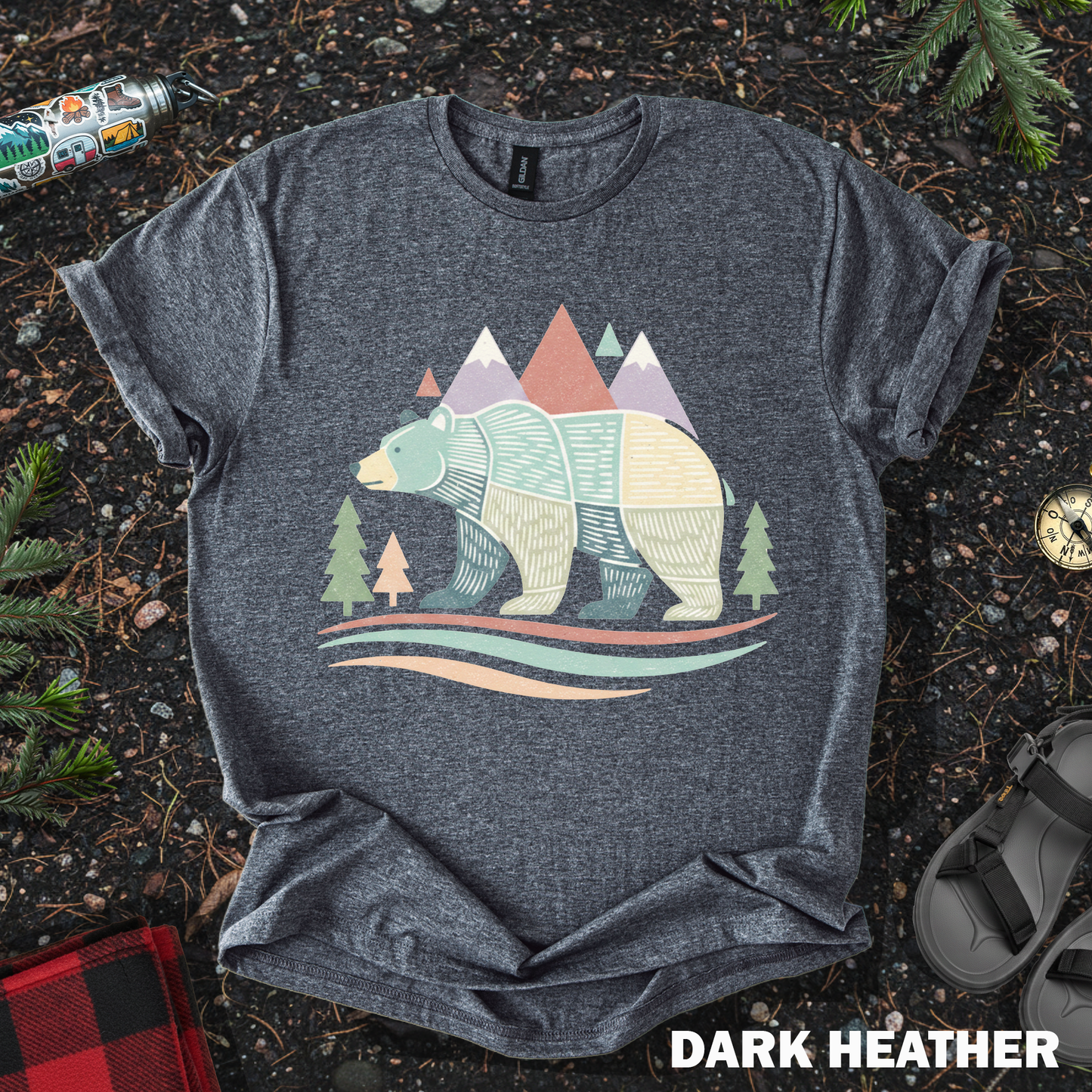 Bear Lover Mountains Tee