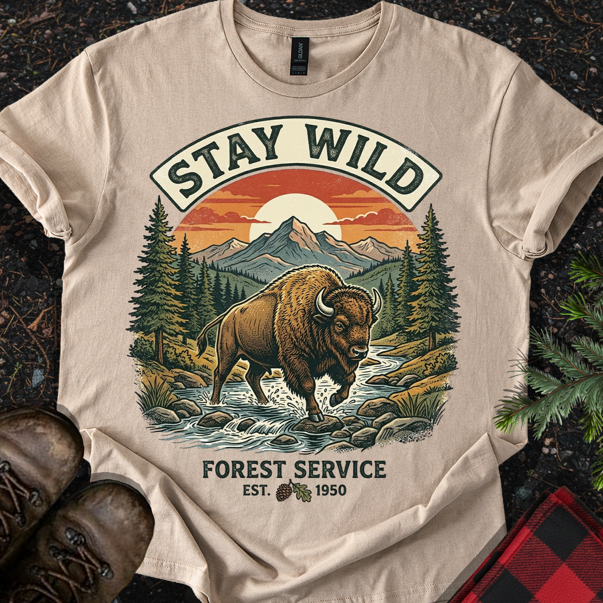 Stay Wild Bison T-shirt