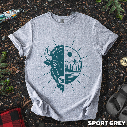 Bison Mountains Tee