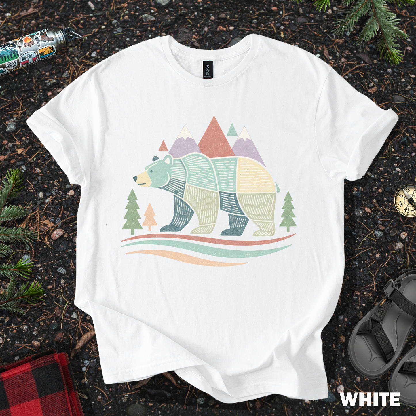 Bear Lover Mountains Tee