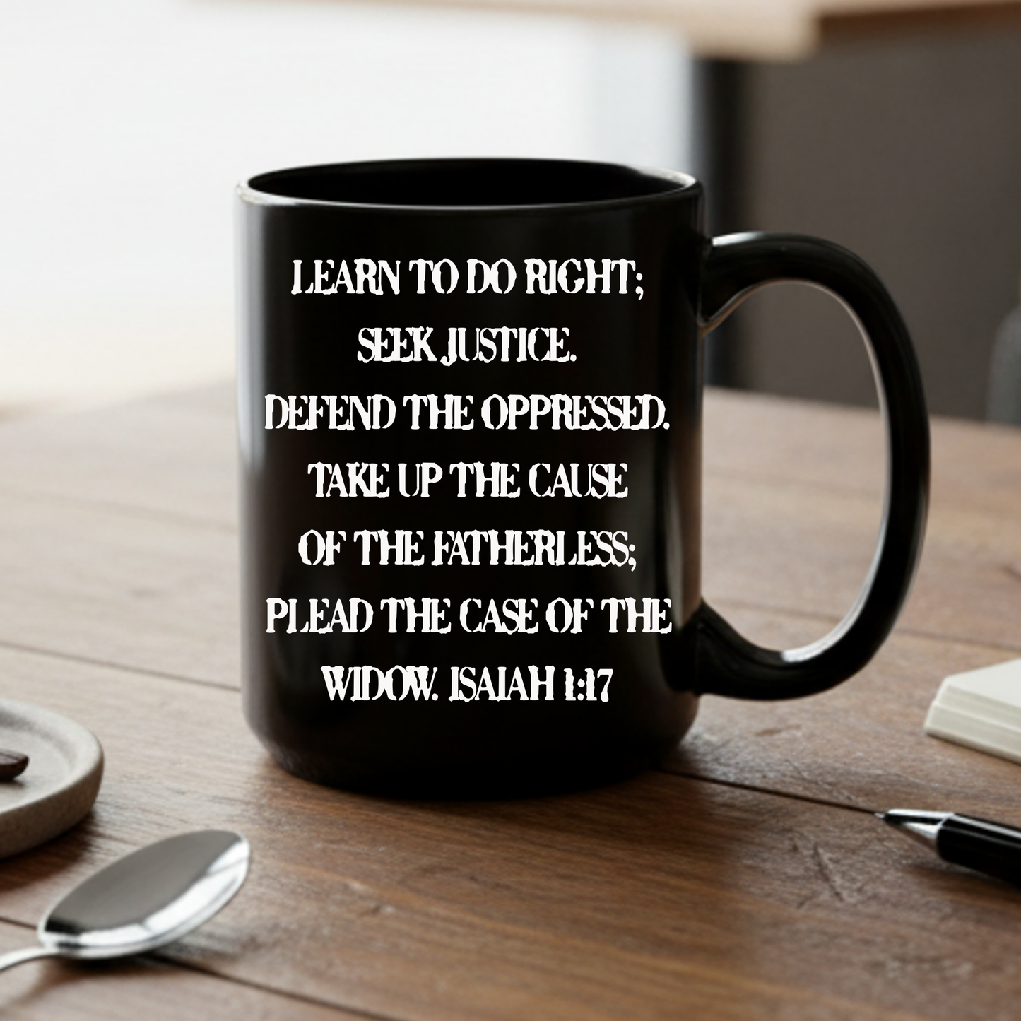 DEFEND THE OPPRESSED MUG