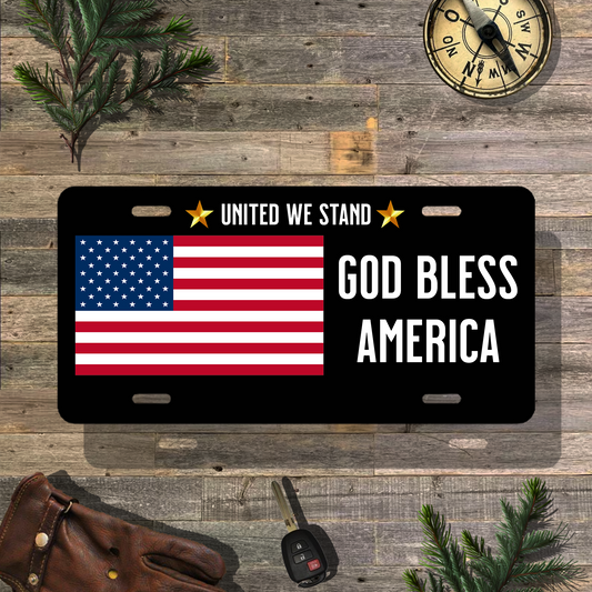 God Bless America Vanity License Plate