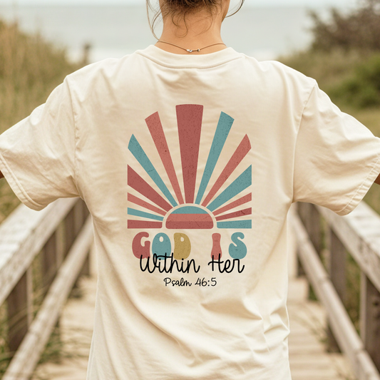 God is Within Her Psalm 46:5 Tee