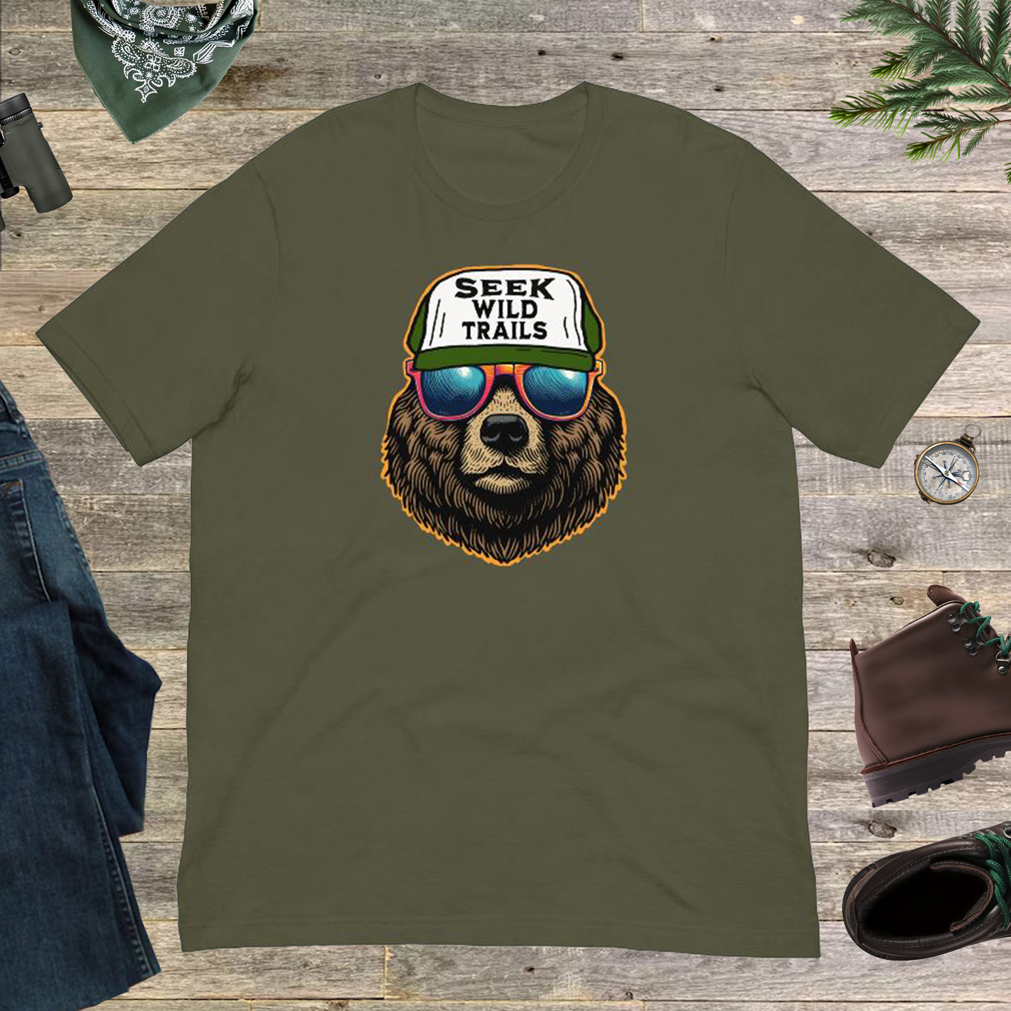 Smores The Bear in Shades and A Trucker Cap