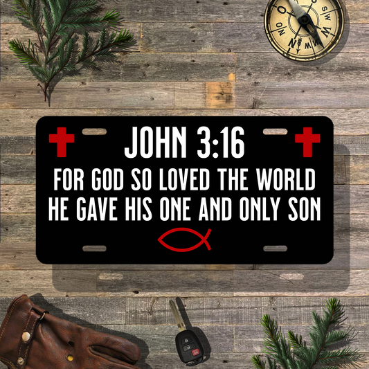 John 3:16 Vanity License Plate