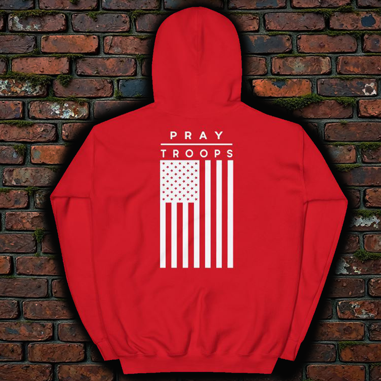 Red Friday Pray Over Troops Hoodie