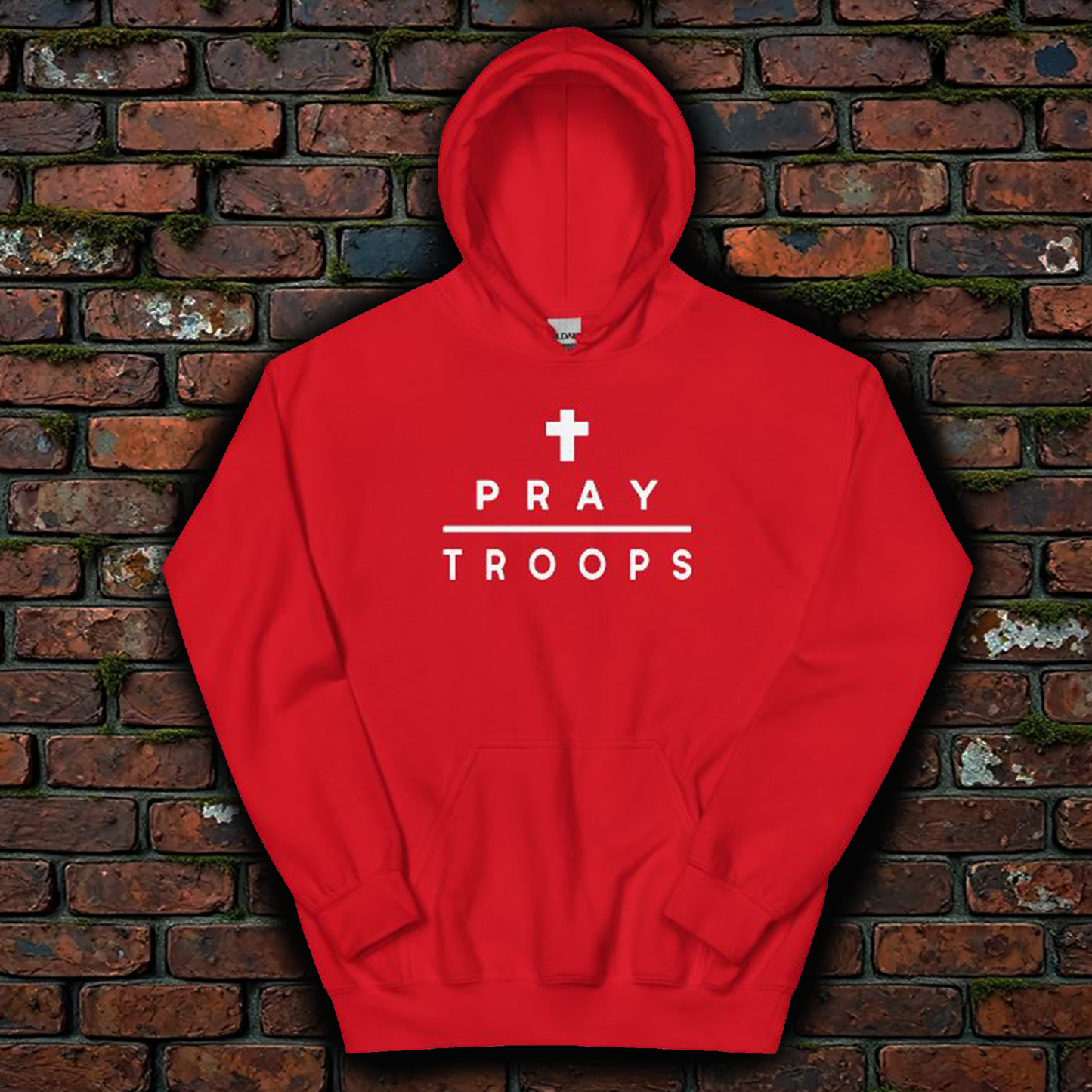Red Friday Pray Over Troops Hoodie